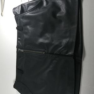 Trafaluc-Zara Faux Leather Skirt.